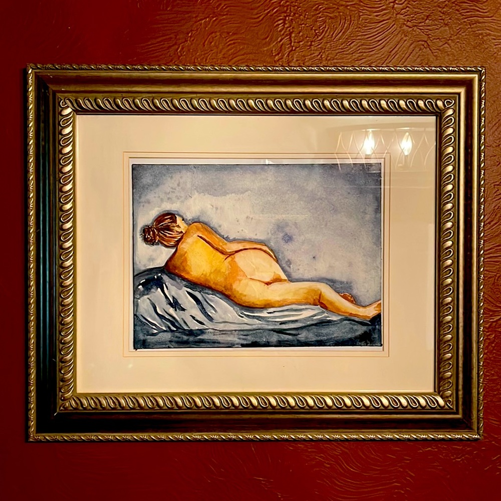 Original Water Color in Frame